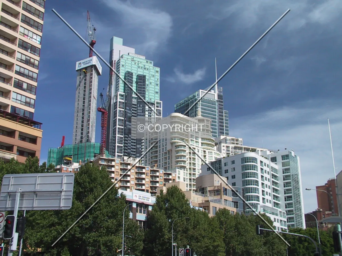 The growing southern skyline