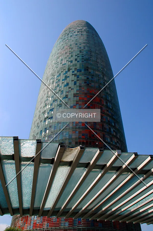 Looking up from the carpark entrance