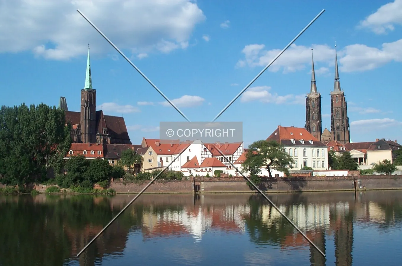 Two churcheds in the centre