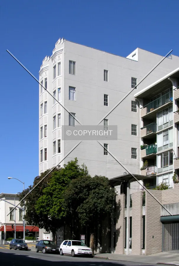 From Bush Street to the southeast