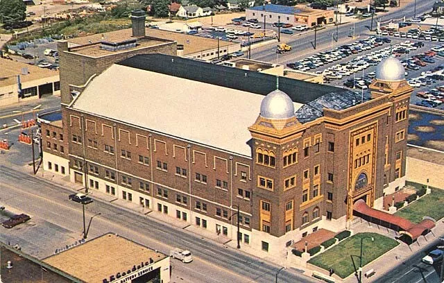 Aerial view from the southwest