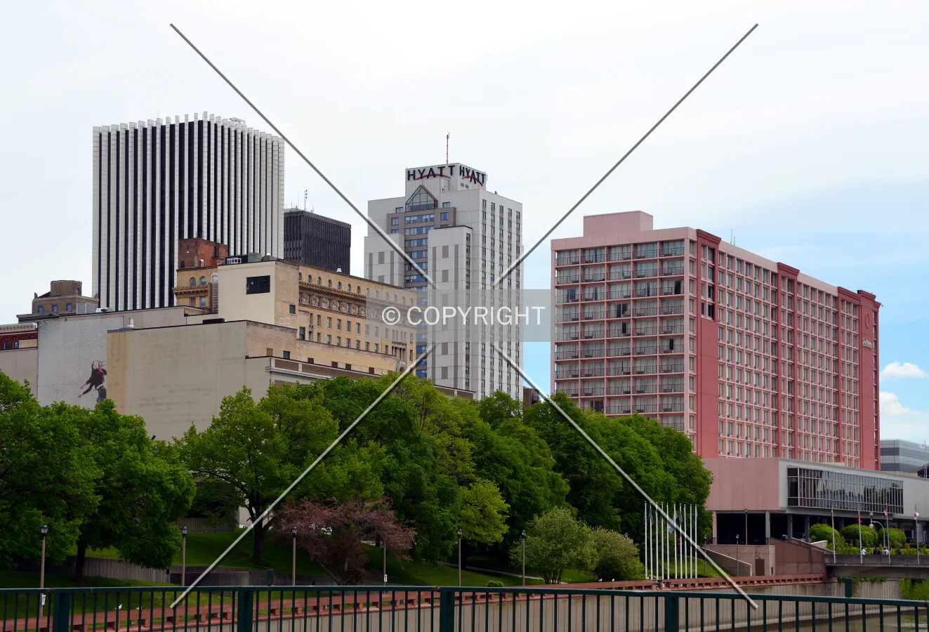 Downtown skyline from the northwest