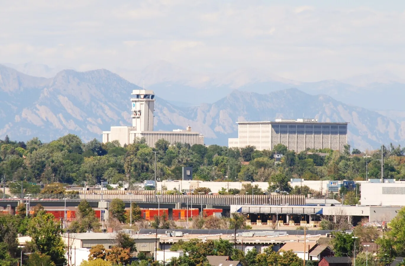 Distant view to the northwest