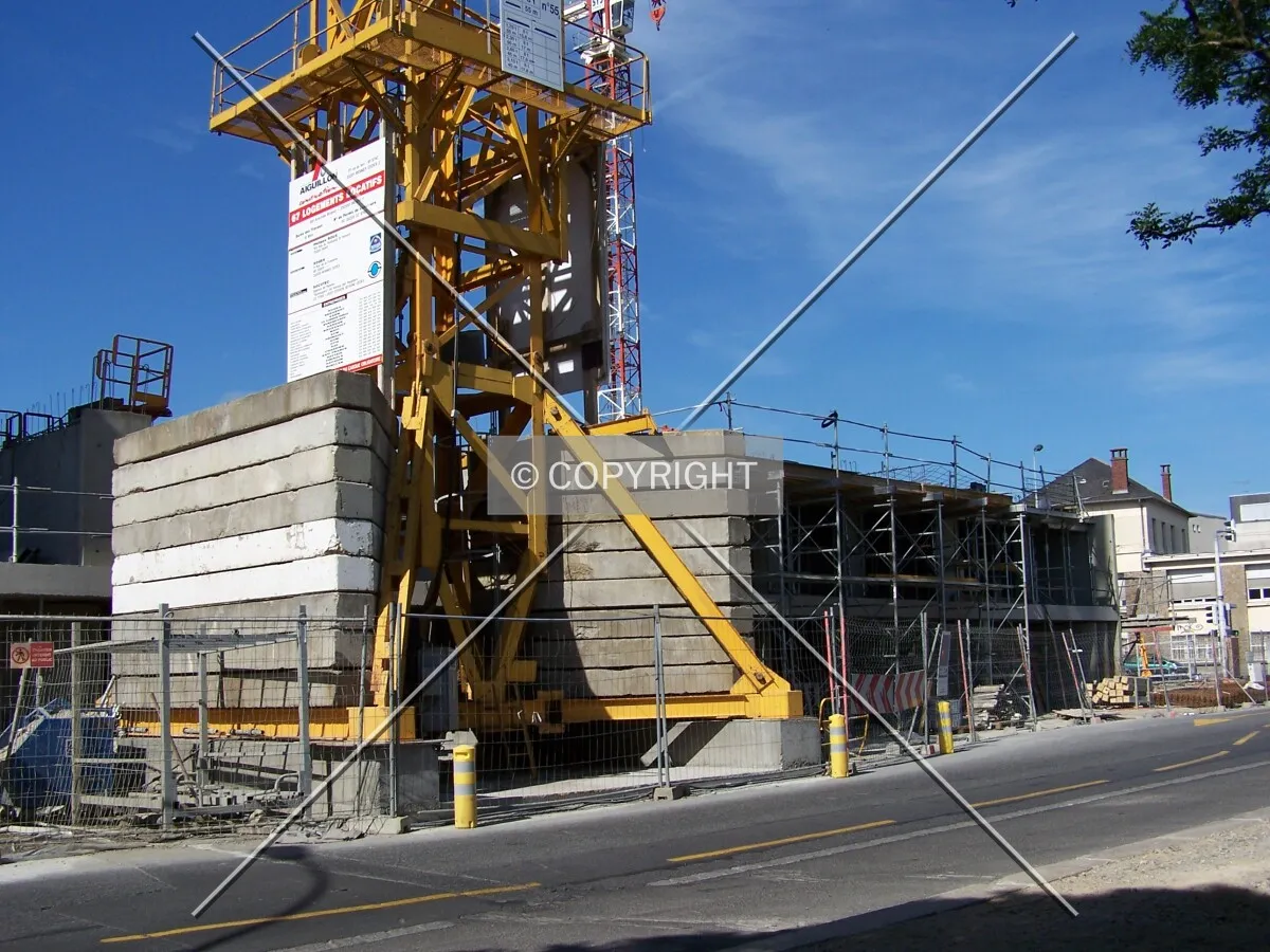 Vue du chantier depuis le Boulevard Aristide Briand