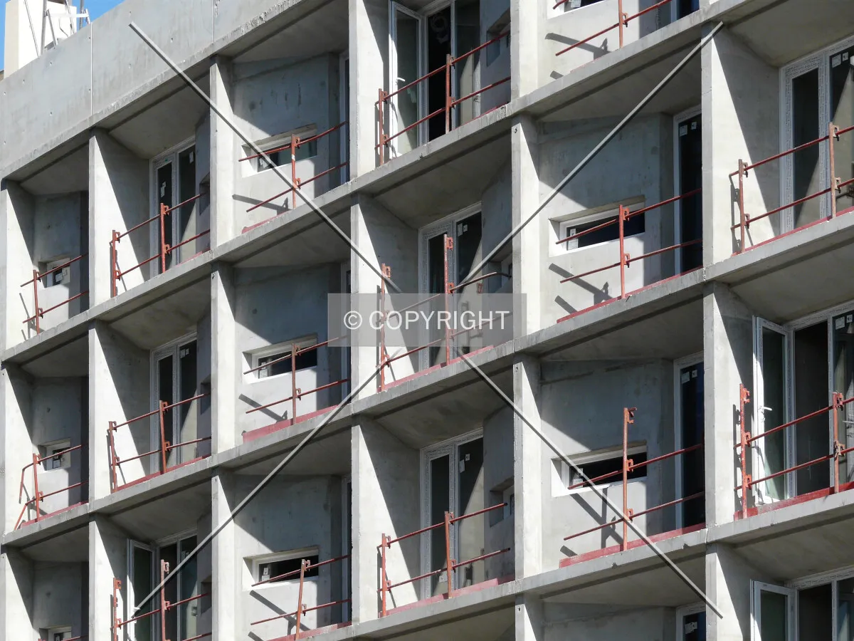 Balconies on the northwest side