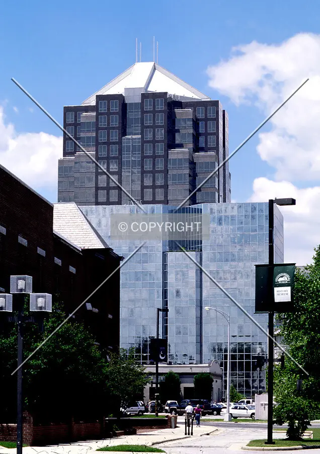 View from the east with the Wachovia Tower