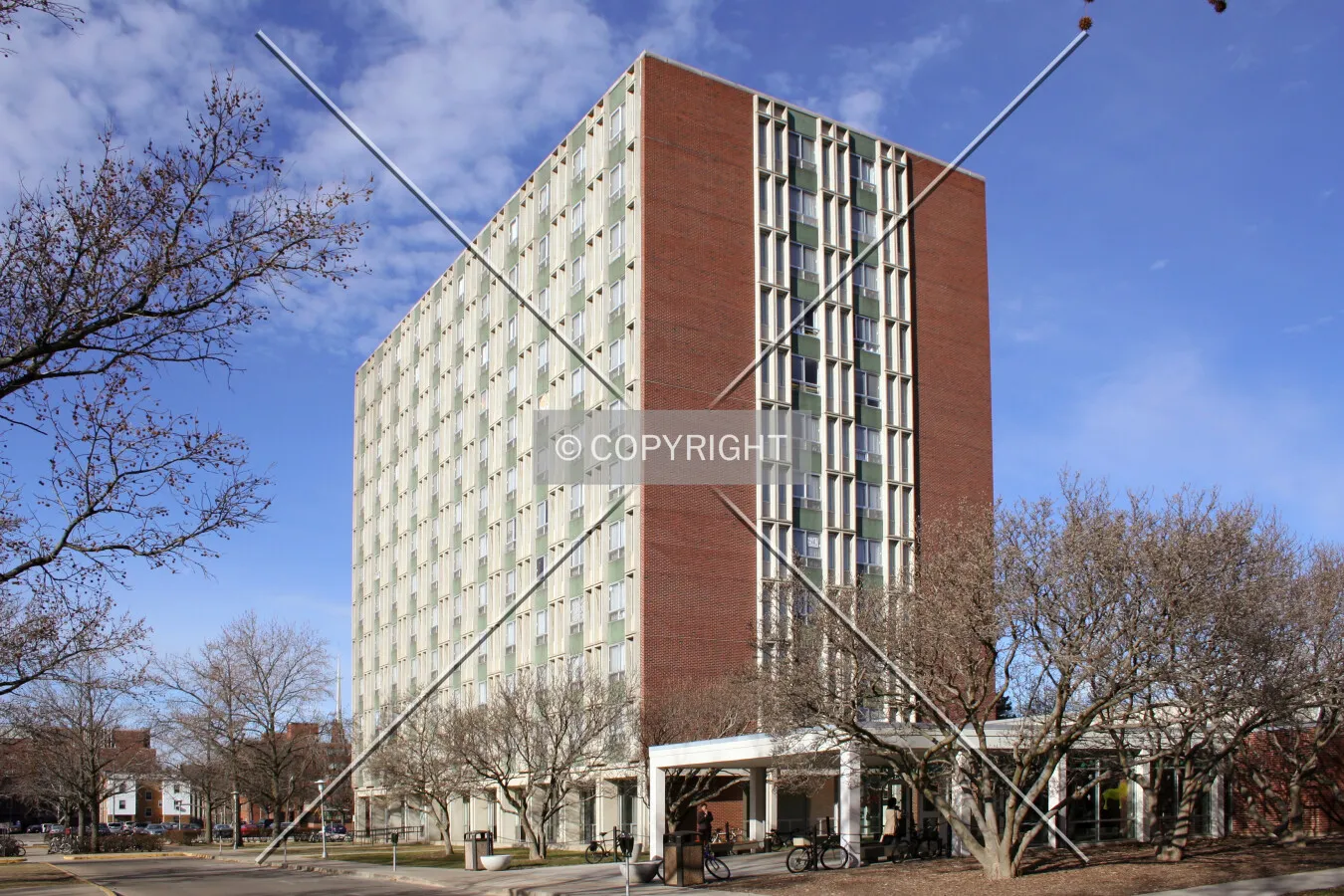 View from the southeast