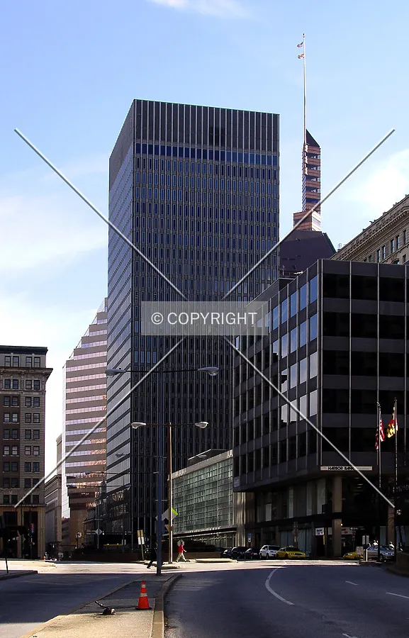 Looking east from Baltimore Street