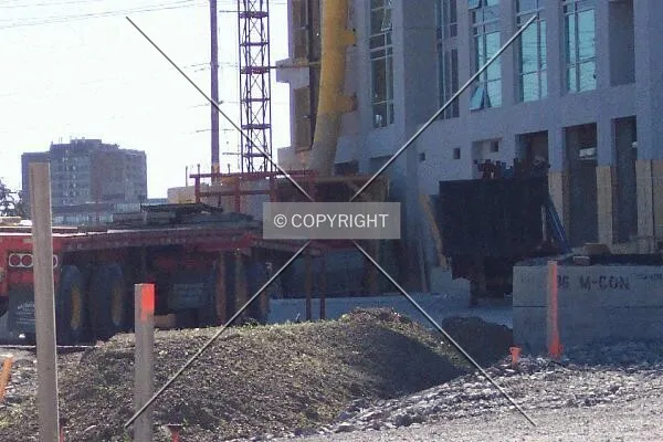 The garbage chute (in yellow)