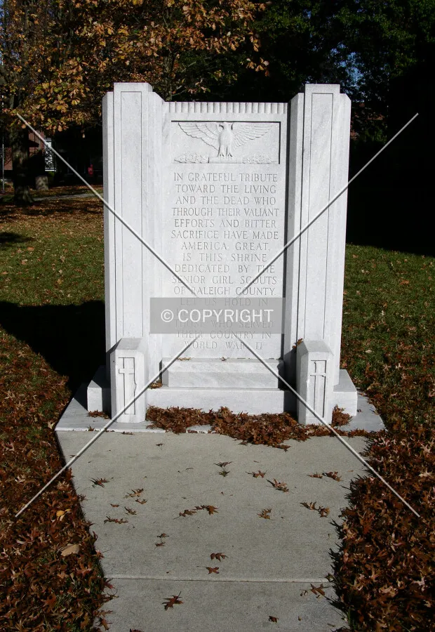 World War II memorial on the western grounds