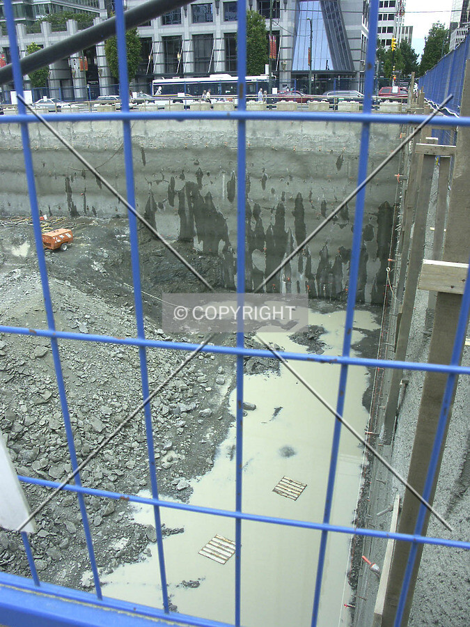 Eastern end of block
