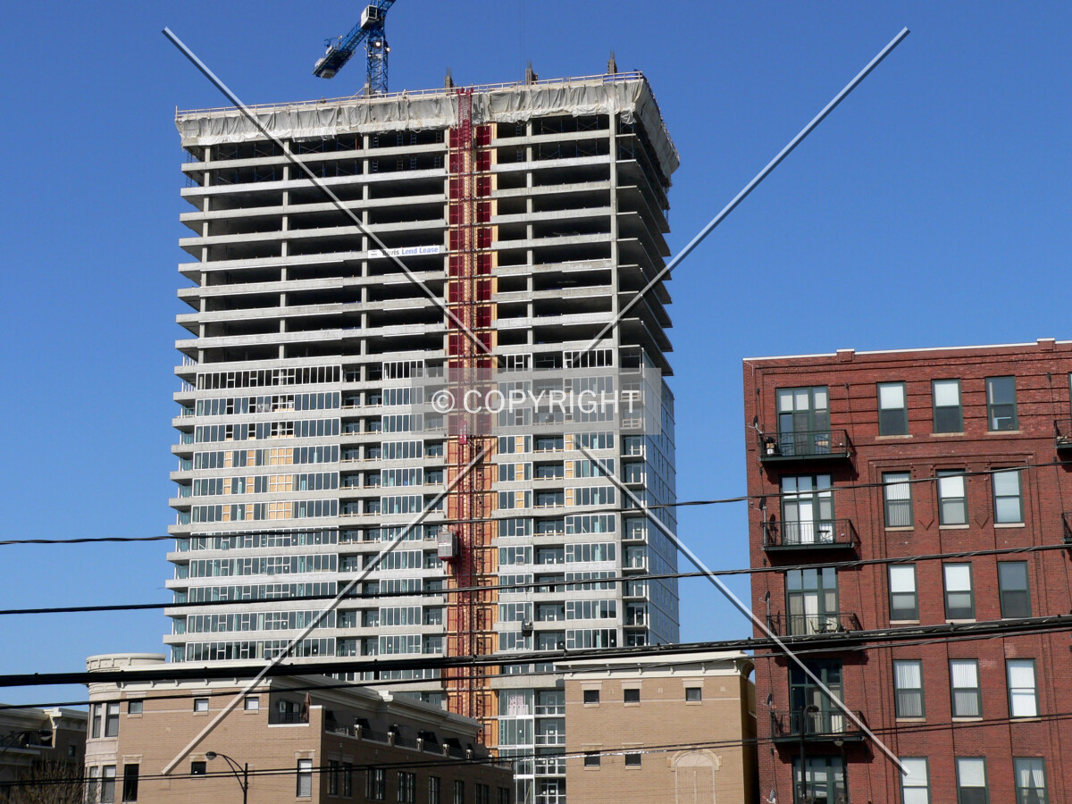 View to the west from a parking structure