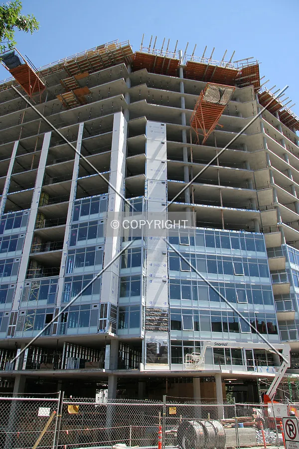 Looking up the western side