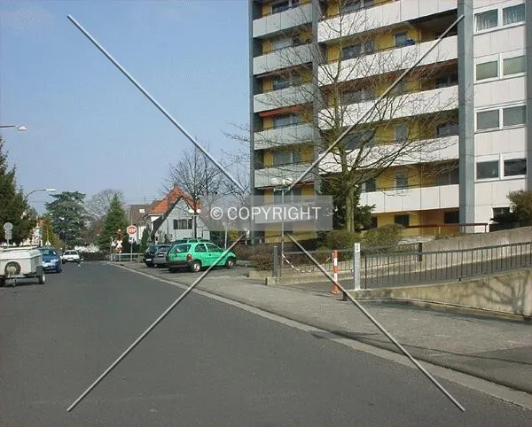 Street in front of the building