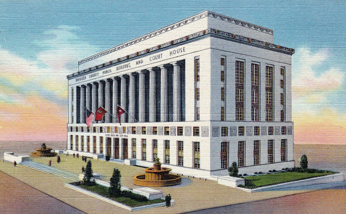 Vintage view from the southeast