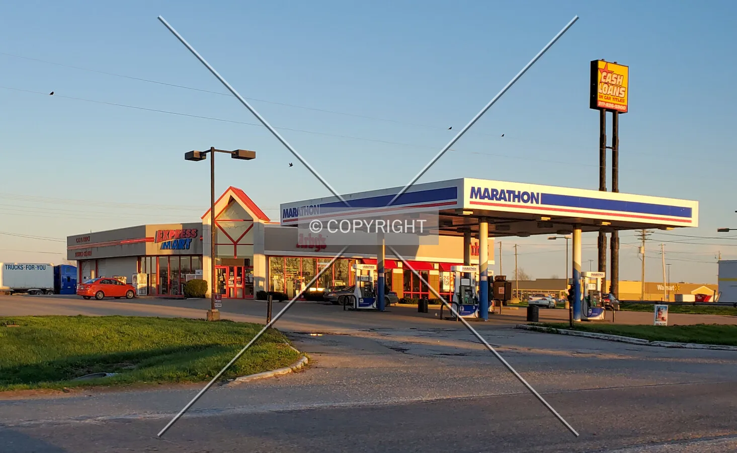 Northwest view; March 29, 2020