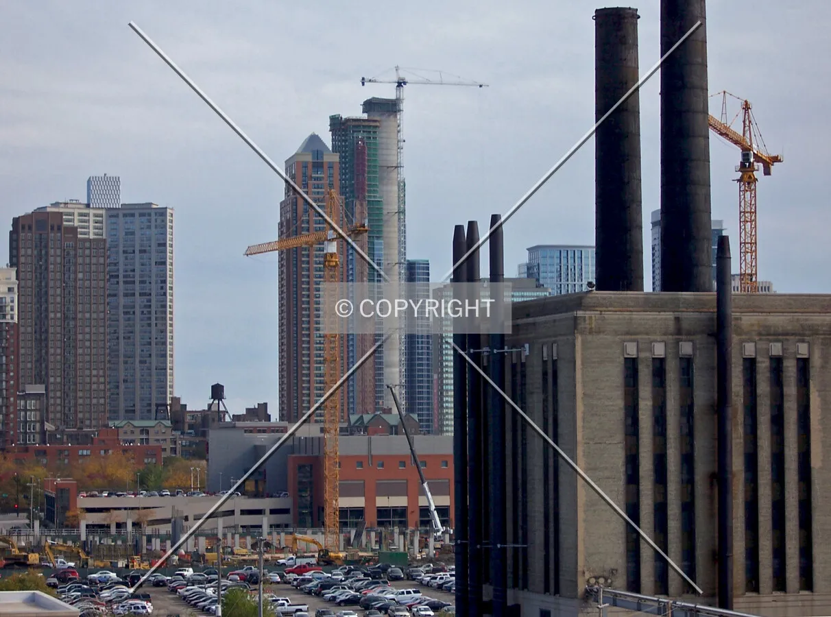 Looking east from the top of the South Gate Mall parking garage