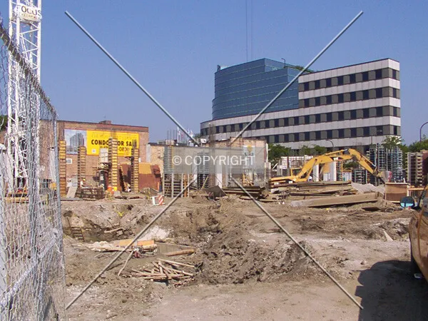 Construction site from the southeast
