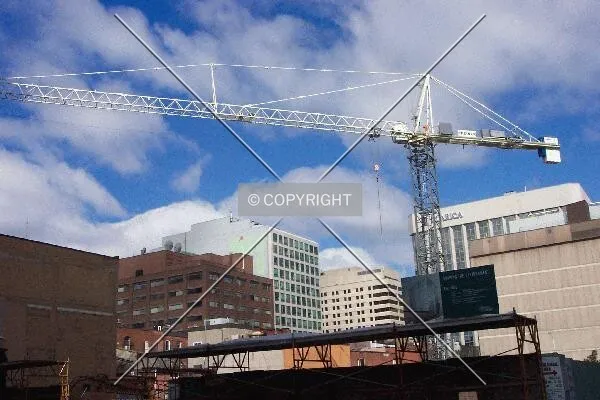 The crane above 269 Laurier