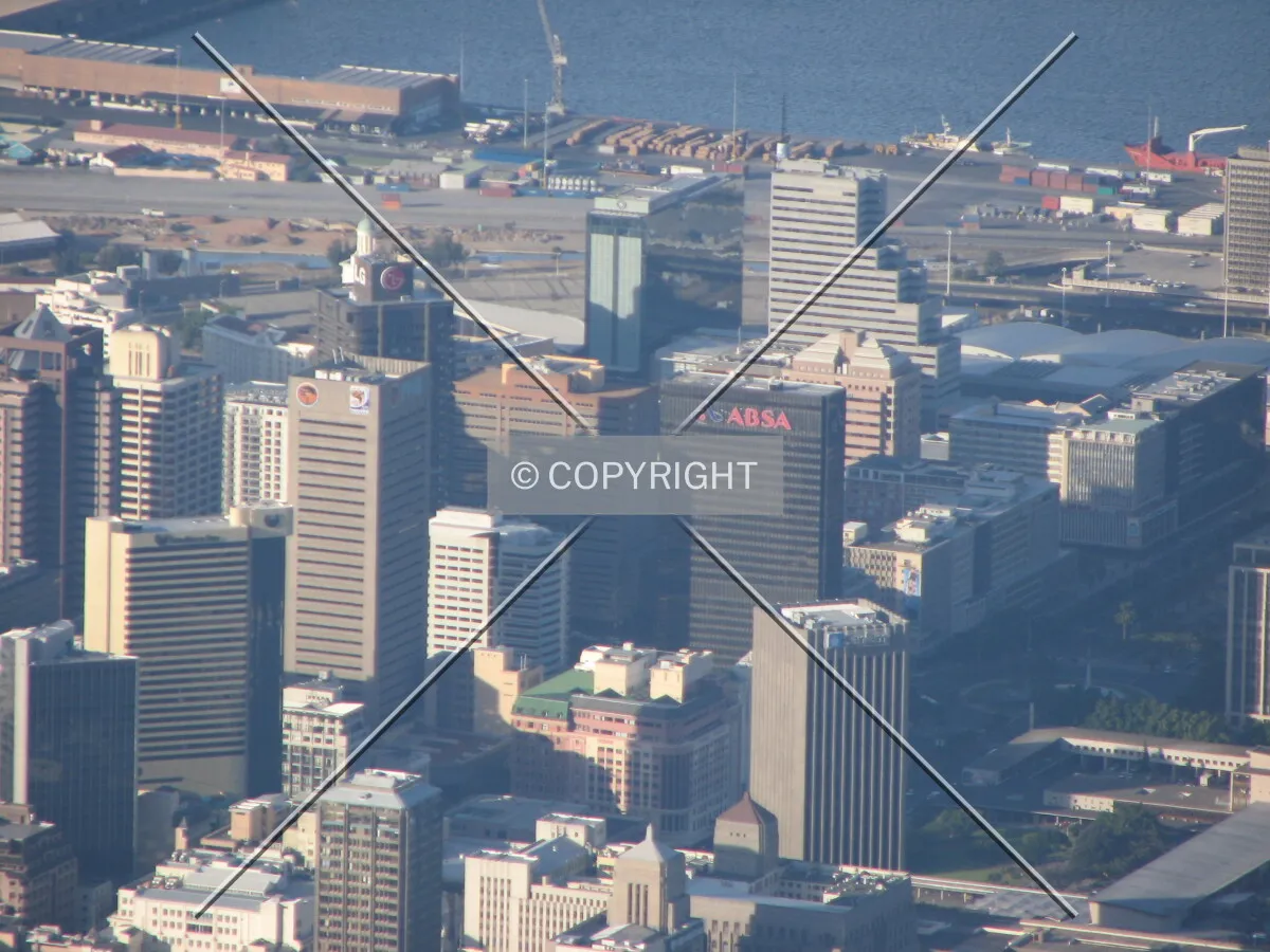 Downtown view from Table Mountain