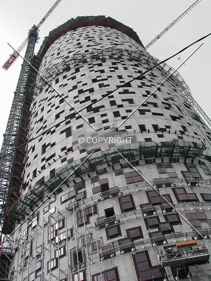 Looking up the tower