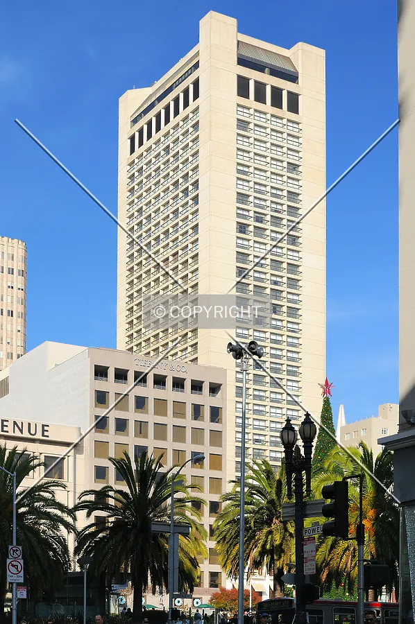 The Grand Hyatt Hotel in San Francisco, California. Close to the city downtown and the Union Square zone.