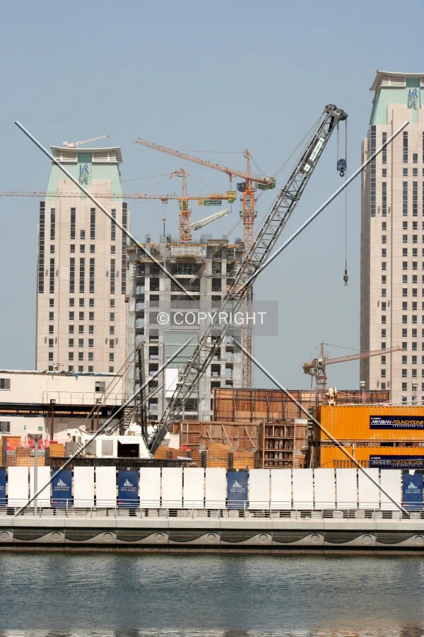 View of the construction equipment