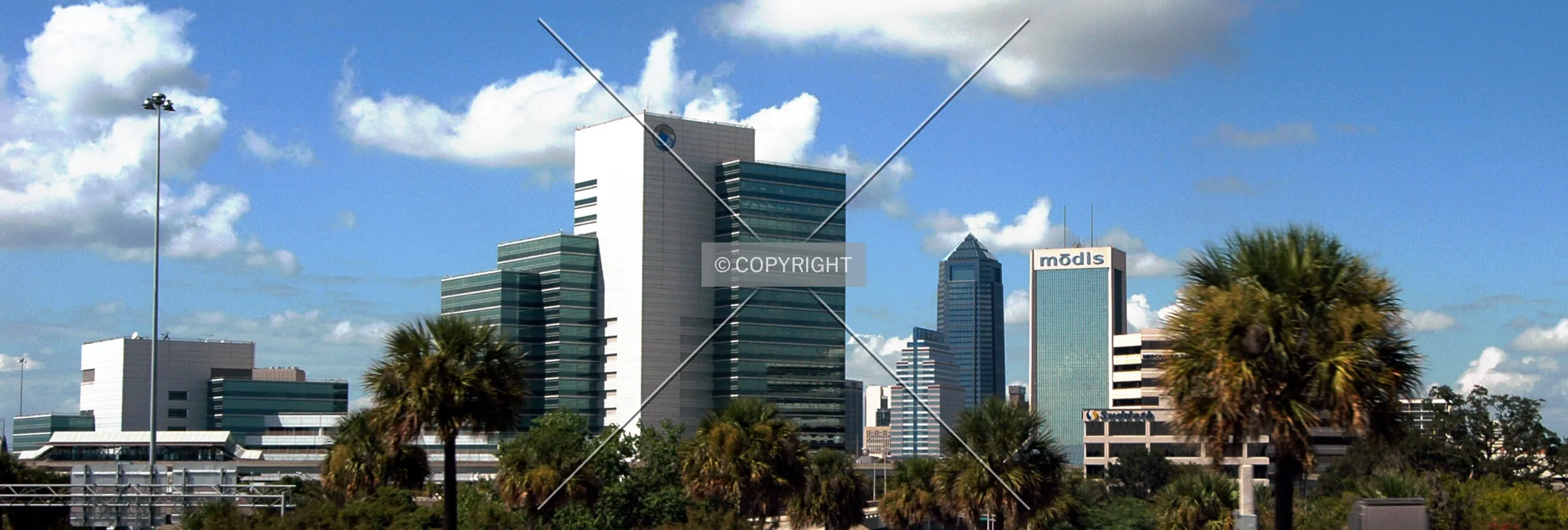 View of skyline from Interstate I-95