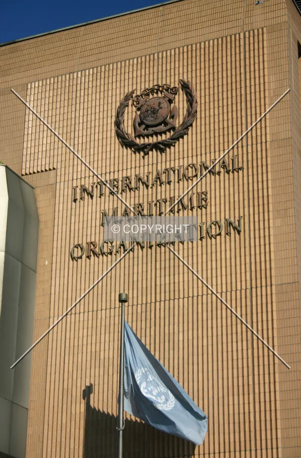 The west façade and signage from Albert Embankment