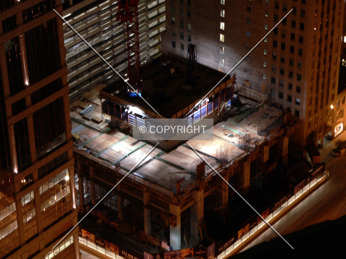 View from the roof deck of Marina City