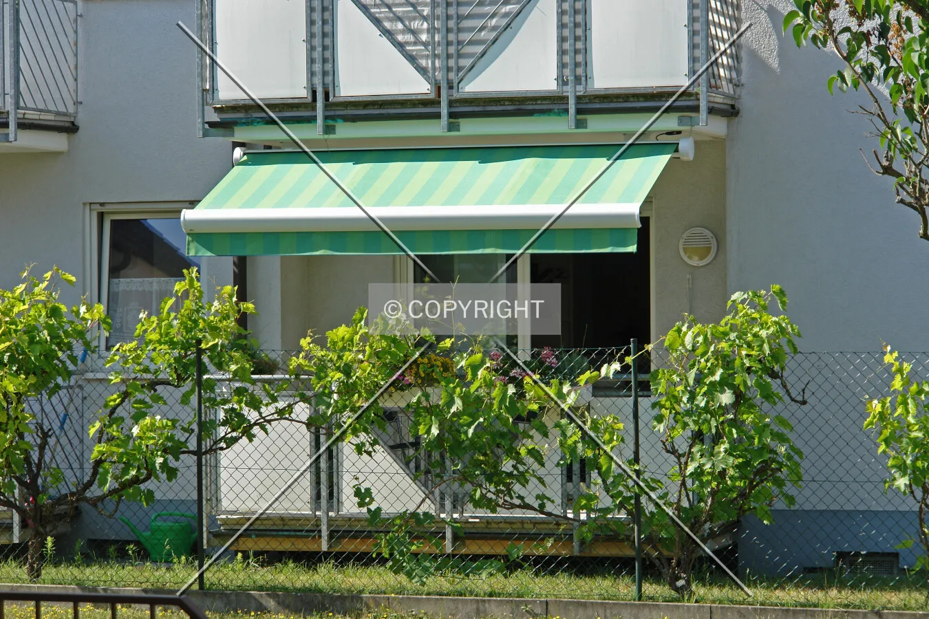 Blind on a house