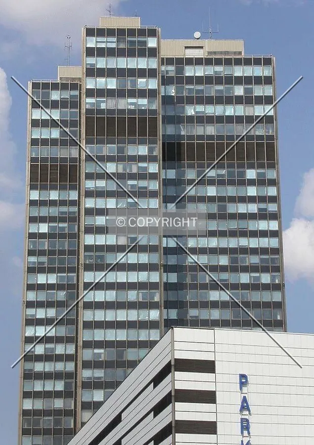 Top floors of the building