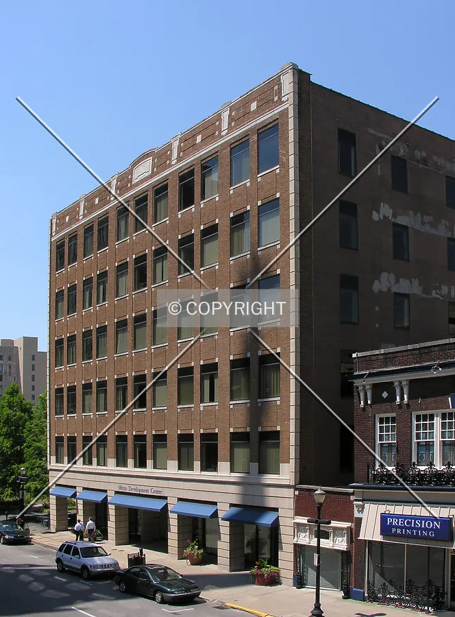 View from the adjacent parking garage
