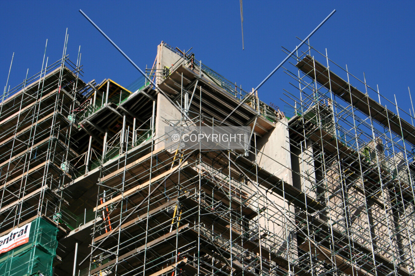View of the top corner