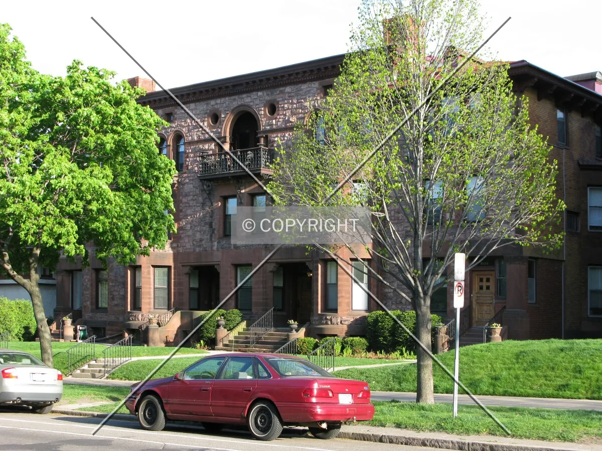 View to the southeast across Summit Avenue