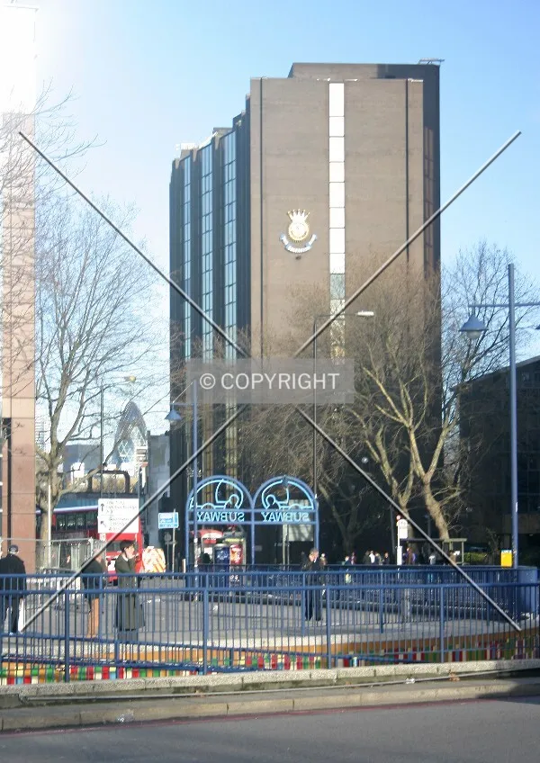 View northeast from Elephant and Castle