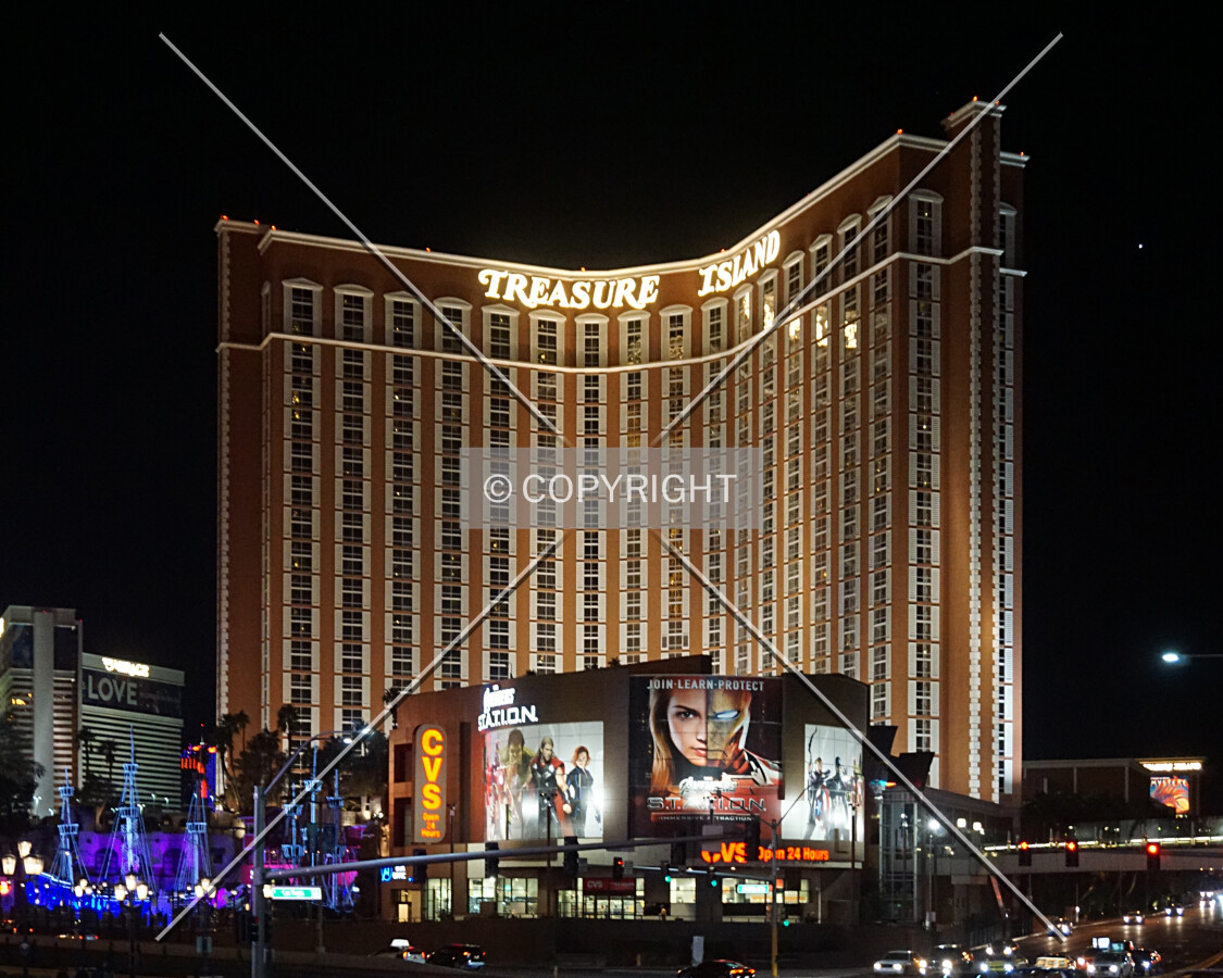 View from the northeast at night; February 15, 2017