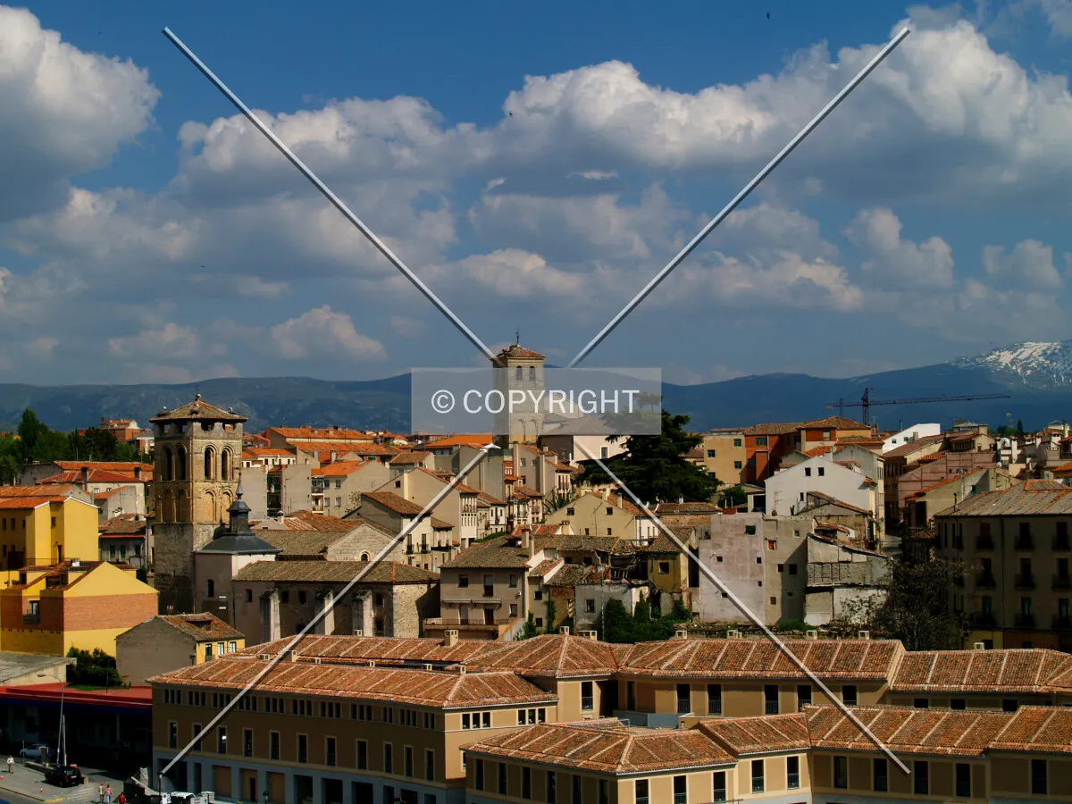 Looking toward the south from the Acueducto