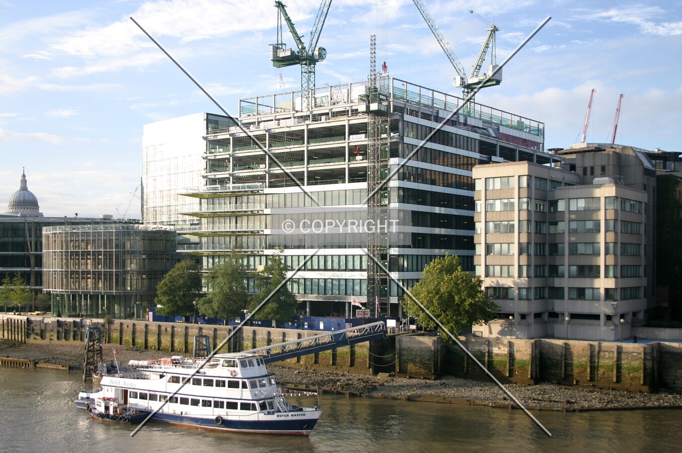 View northwest from London Bridge