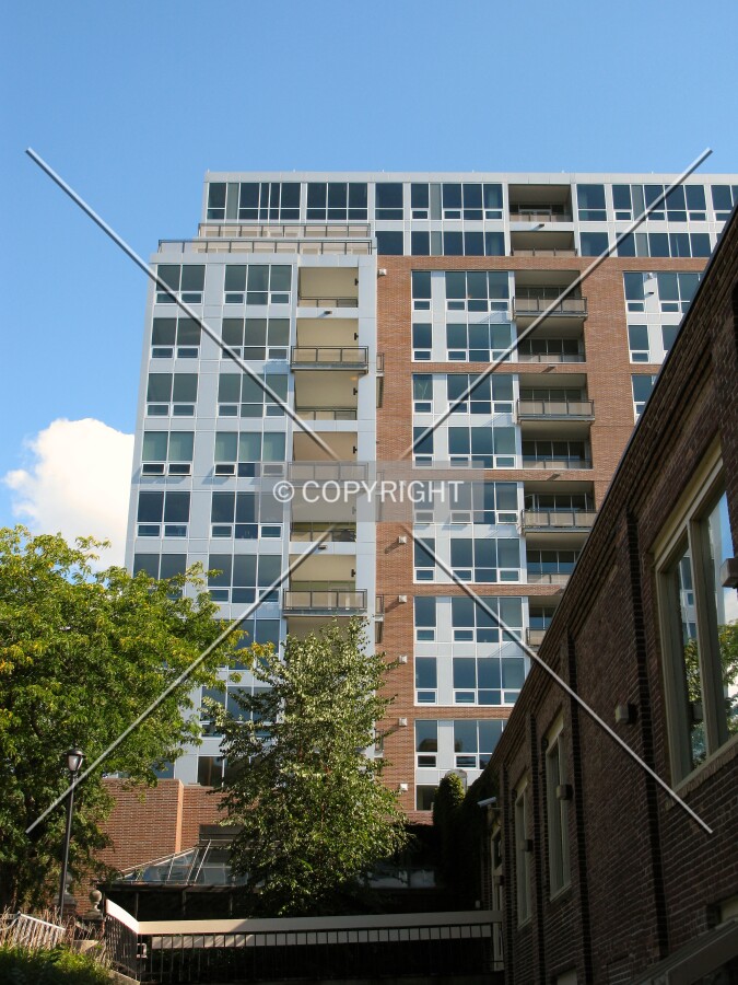 Looking up the west side