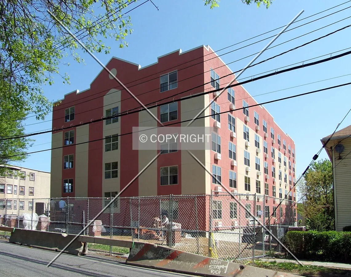 View from the southwest across Kensico Avenue
