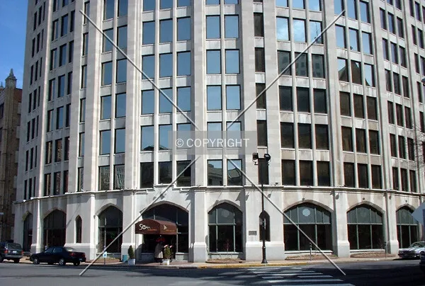 Base, from across Locust Street/13th Street