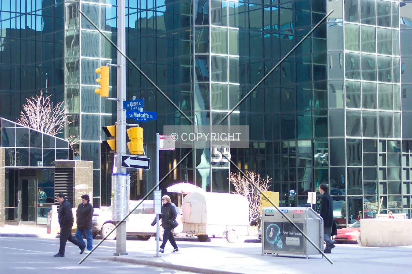 Closeup of the Metcalfe Street entrance