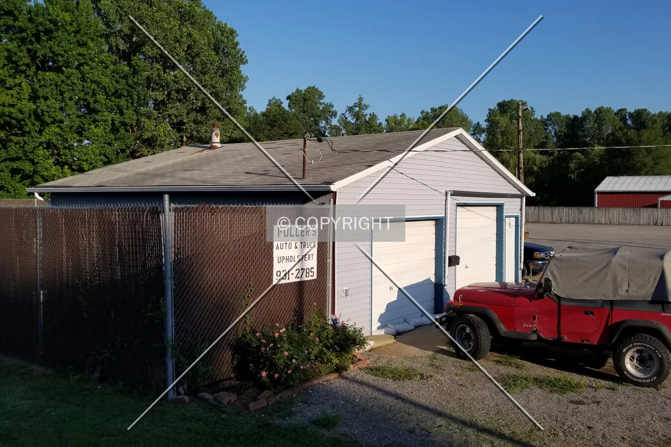 View from the northwest; July 16, 2016