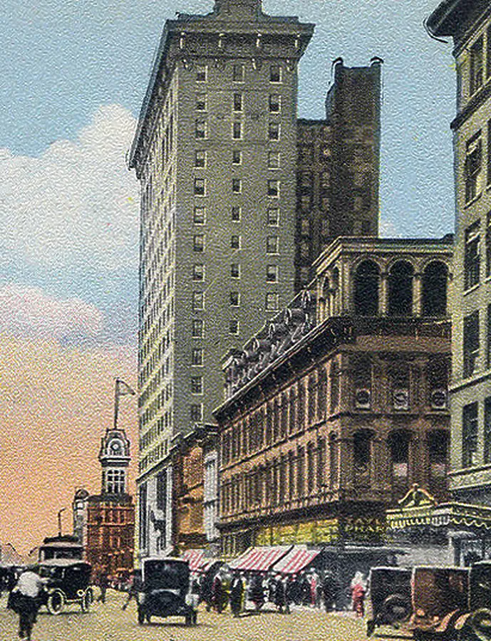 Vintage view from the southeast