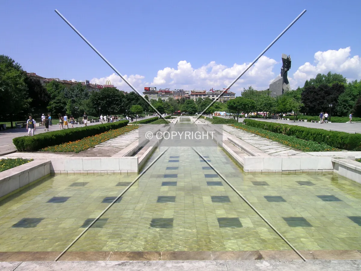 View from the fountains