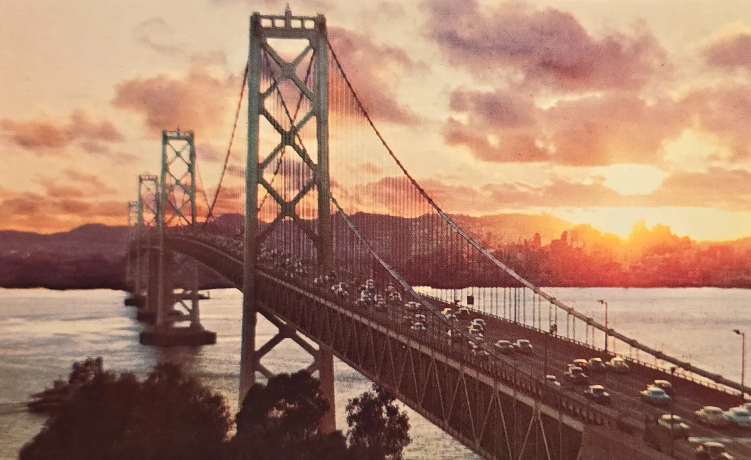 Vintage postcard view
