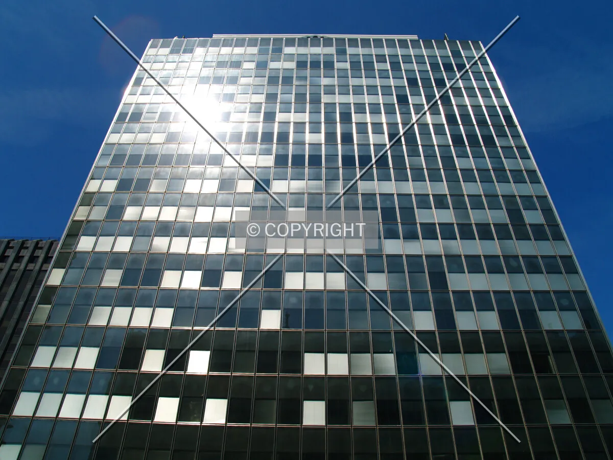 Looking up from the eastern side