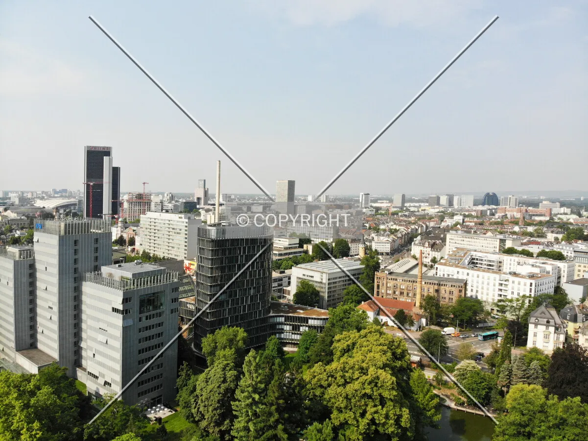 View over Frankfurt-Westend