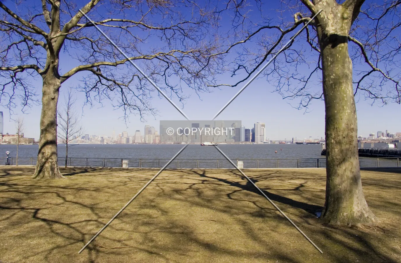 Manhattan from Liberty Island